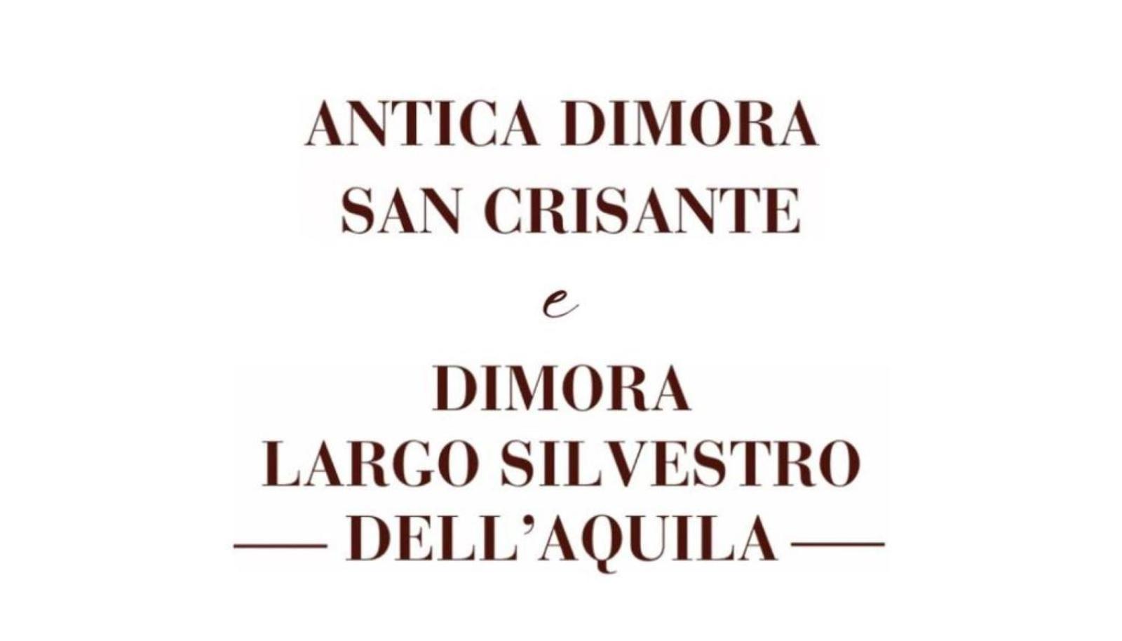 דירות ל'אקווילה Antica Dimora San Crisante - Centro Storico מראה חיצוני תמונה